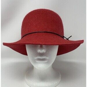 Filippo Catarzi Women’s Red Wool Hat Florence, Italy